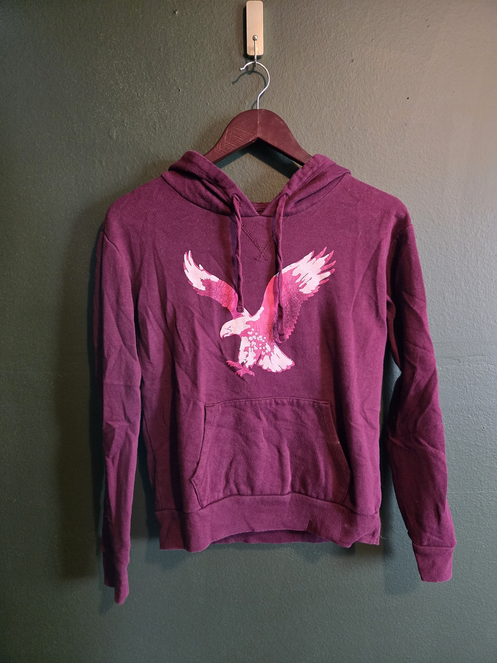 American Eagle Maroon Hoodie